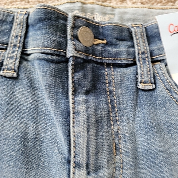 Cat & Jack Girls Sz 10 Medium Wash Skinny Jean Adjustable Waist Stretch NWT - Picture 5 of 9